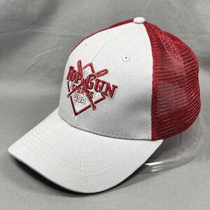 Top Gun Sports USA Snapback Hat Cap Gray Baseball Trucker Mesh Outdoor Dad Mens